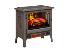 Duraflame Grey 3D InfraGen Electric Fireplace Stove with Remote Control