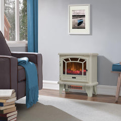 Duraflame Cream Electric Fireplace Stove