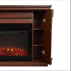 Carlisle Infrared Electric Fireplace Mantel Package in Chestnut Oak