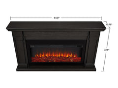 Carlisle Infrared Electric Fireplace Mantel Package in Grey