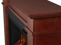 Devin Petite Electric Fireplace Mantel Package in Dark Espresso