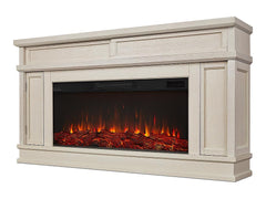 Torrey Infrared Electric Fireplace Mantel Package in Bone White