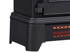 Duraflame Black Infrared 3D Freestanding Stove with Pedestal Base