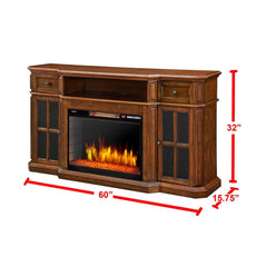 Sinclair Electric Fireplace TV Stand in Aged Cherry